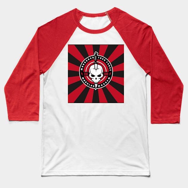 Marauder Task Force Logo Red Starburst Baseball T-Shirt by Marauder "Gun-Runners" 